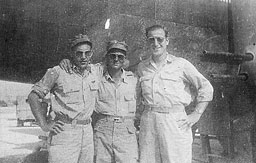 Figure 13. left to right: 1/Lt Harry Palmer, 1/Lt Jim Salter, 1/Lt Francis Corcoran.