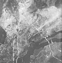 Fig. 40. Bomb strike photo--Politz, Germany