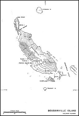 Map: Bougainville Island (Solomon Islands)